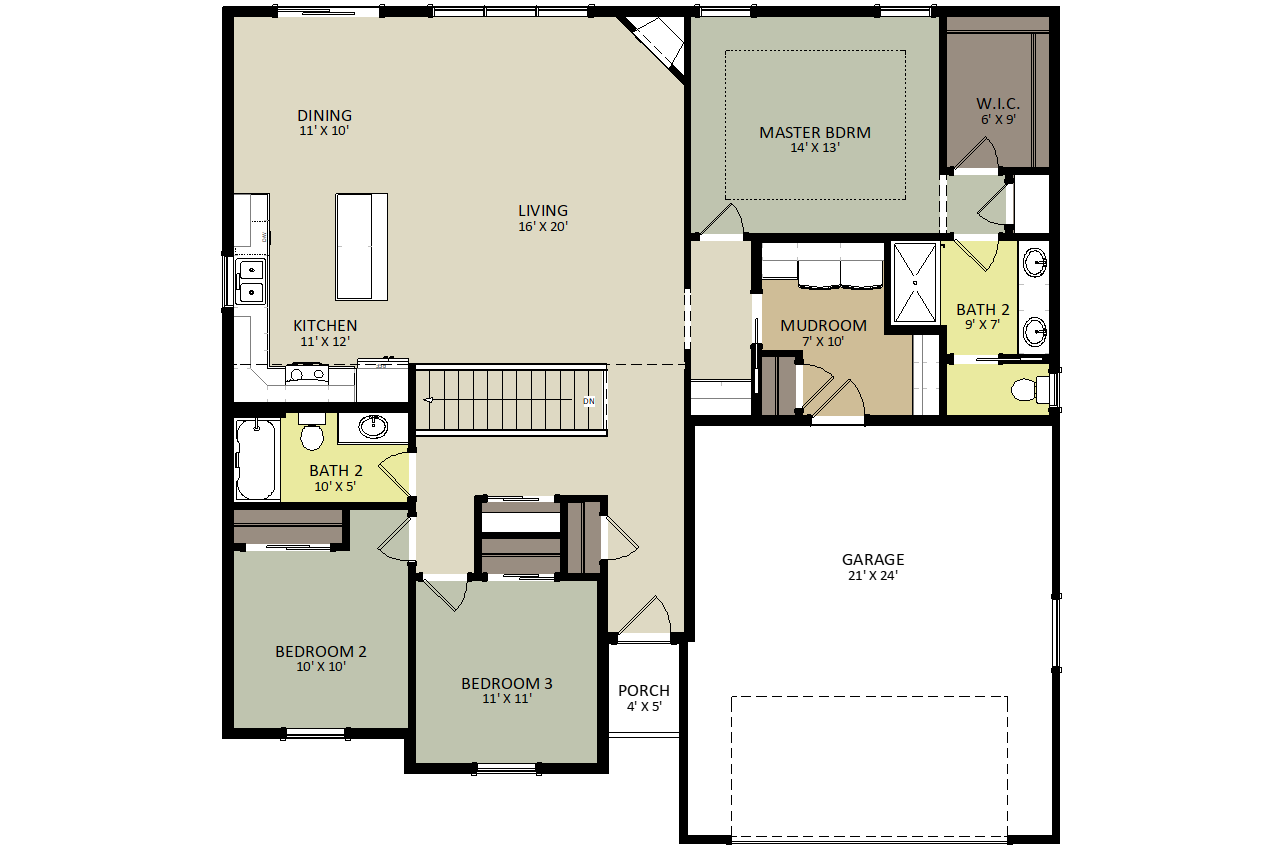 Arrowhead First Floor Floor Plan